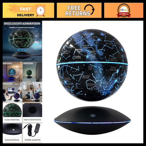 Magnetic levitating globe with - levitating,