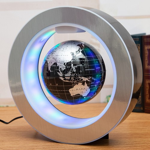 Round led world map - led,