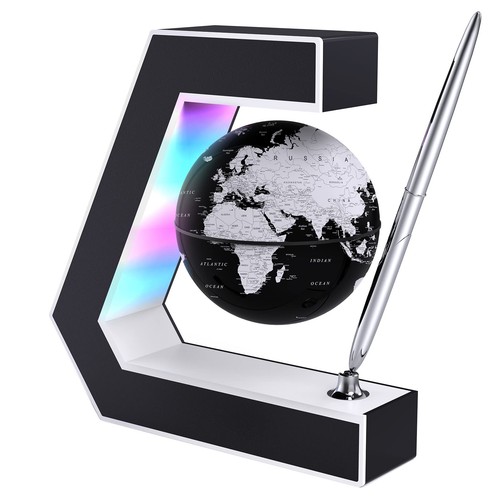Floating globe with led lights - led,